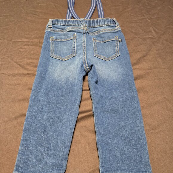 Skinny Blue Jeans Detachable Adjustable Suspenders OshKosh B'gosh 24 Months - Picture 2 of 4